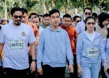 Gibran Ramaikan Jalan Sehat Batfest 2023 PT Jhonlin Group di Kalsel