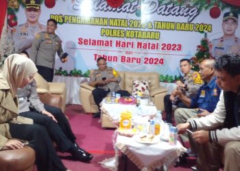 Silaturrahmi di Pos Pam Siring Laut Bersama Waka Polres Kompol Agus Rusdi Sukandar, SH., S.I.K., MH