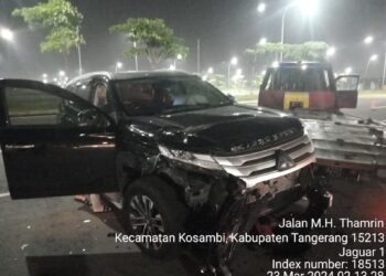Polisi Lakukan Olah TKP Insiden Laka Pajero Tewaskan 2 Orang Lakukan Towing di PIK