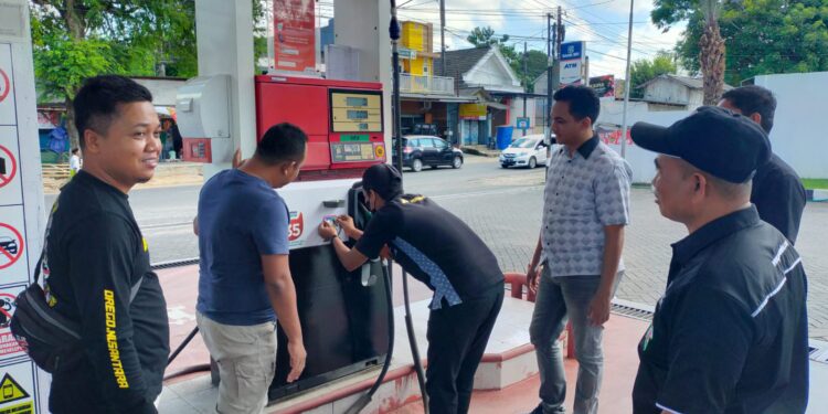 Jelang Lebaran, Satreskrim Polres Sumenep Sidak Tiga SPBU Skaligus