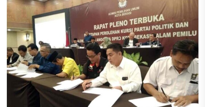 KPU Kota Bekasi Tetapkan Perolehan Kursi Partai Politik dan Calon Terpilih Anggota DPRD