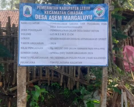 Masyarakat Nyambut Bahagia Adanya Pembangunan Jalan Rabat Betonisasi