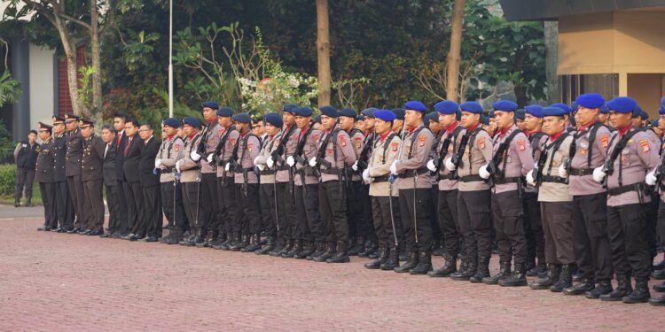 Ratusan Personil Polda Banten Ikuti Upacara Peringatan Hari Lahir Pancasila