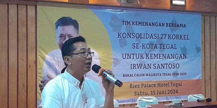 Konsolidasi Tim Kemenengan Irwan Santoso Bakal Calon Waliko Kota Tegal Peripde 2024-2029