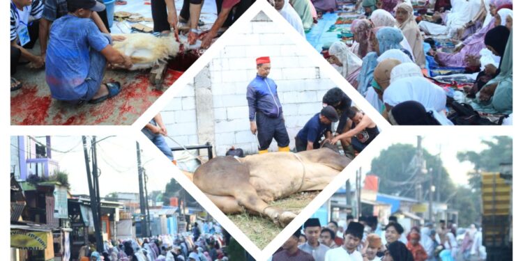 Ratusan Warga Bayur Kali Ngikuti Sholat Idul Adha Di Masjid Al-wifaq