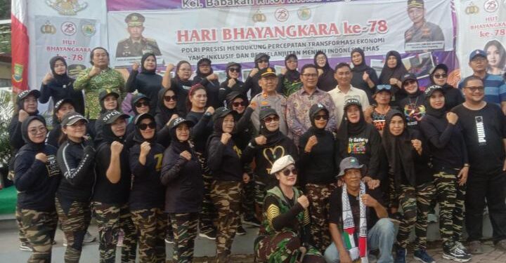 POKDARWIS Situ Gede, Gelar Cara Senam Dan Goes Sepeda Dalam Rangka HUT Bhayangkara Ke 78