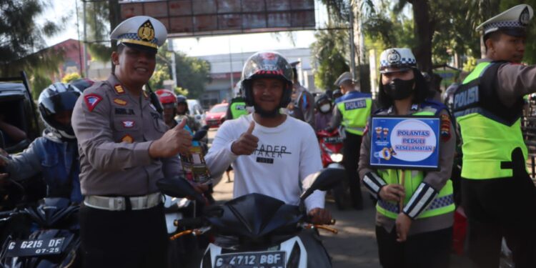 Begini Cara Polres Tegal Kota Mengkampanyekan Operasi Patuh Candi 2024