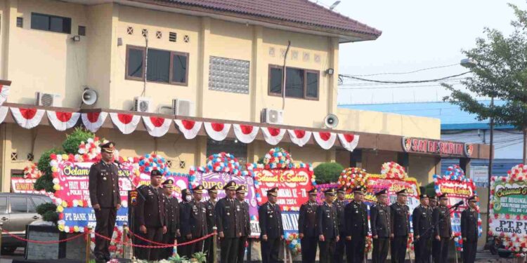 Peringati Hari Bhayangkara ke-78, Polres Tegal Kota Gelar Upacara Secara Sederhana