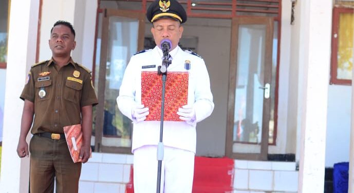 Welem Dimu Laga Jadi Inspektur Upacara HUT Ke-79 RI