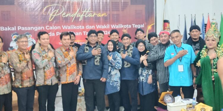 Usai Daftar ke KPU Kota Tegal, Uyip – Satori Gelar Deklarasi