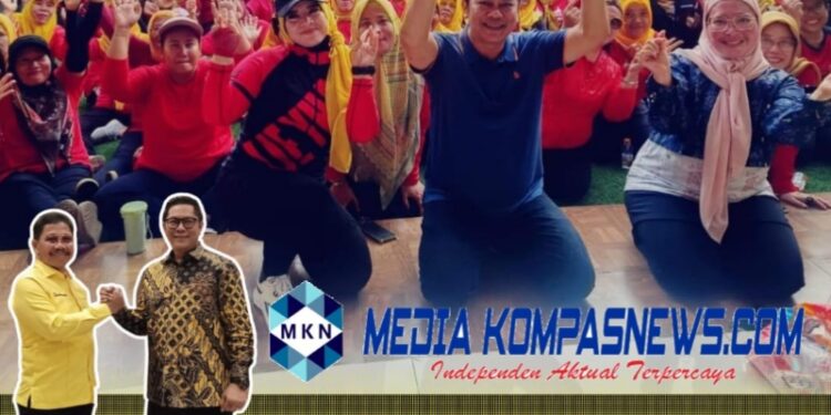 Emak-Emak Milenial Senam Bersama Dikediaman Calon Wakil Walikota Tangerang