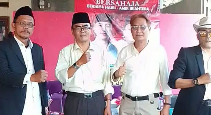 Sejumlah Relawan H. Dede-Virnie Beralih Dukungan Ke Hasby Jaya Baya-Amir Hamzah Menjadi Bupati Lebak