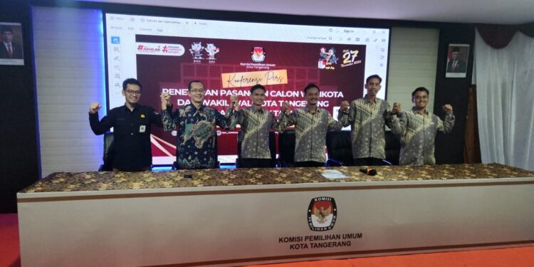 KPU Kota Tangerang Tetapkan Tiga Paslon
