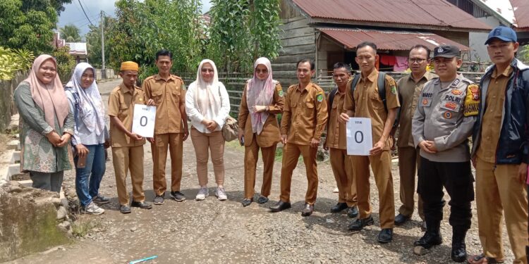 Pemdes penanding melakukan titik nol fisik bangunan