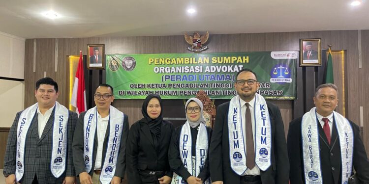 Berita Acara Sumpah Advokat Peradi Utama di Pengadilan Tinggi Denpasar