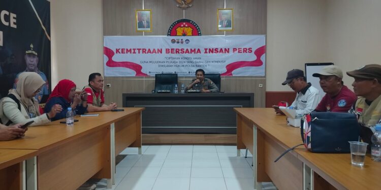 Polda Banten Ajak Insan pers Ciptakan pilkada 2024 Aman Damai Dan Kondusif