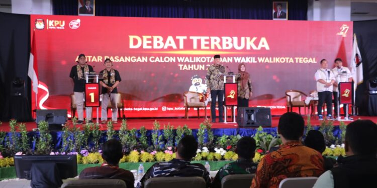 KPU Gelar Debat Terbuka Perdana Antar Paslon Wali Kota dan Wakil Wali Kota Tegal