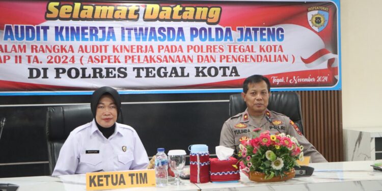 Tim Itwasda Polda Jateng Gelar Audit di Polres Tegal Kota