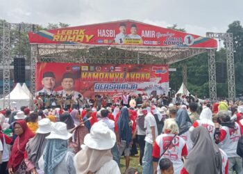 Kampanye Akbar Bersahaja pasangan Calon No.1 ,M. Hasbi Jaya Baya dan H. Amir Hamzah, Calon Bupati dan Wakil Bupati Lebak