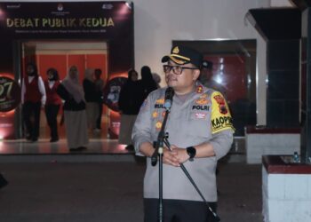 Ratusan Personel Polri Amankan Debat Kedua Calon Walikota dan Wakil Walikota