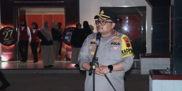 Ratusan Personel Polri Amankan Debat Kedua Calon Walikota dan Wakil Walikota