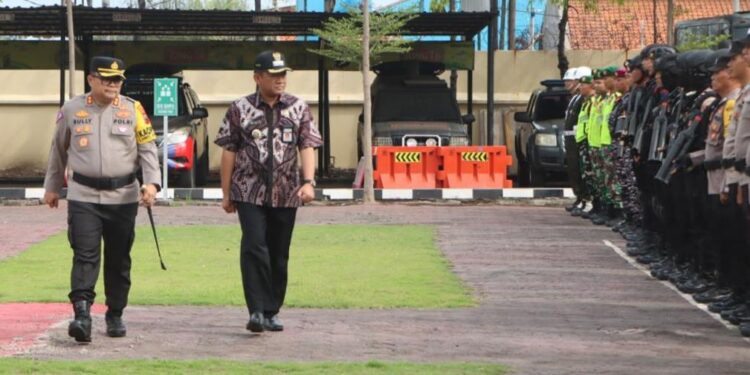 Polres Tegal Kota Geser Personel Pengamanan ke TPS Pilkada 2024