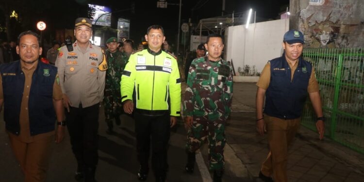 Kapolres Metro Tangerang Kota, PJ.Walikota Tangerang, dan Dandim 0506 Gelar Patroli