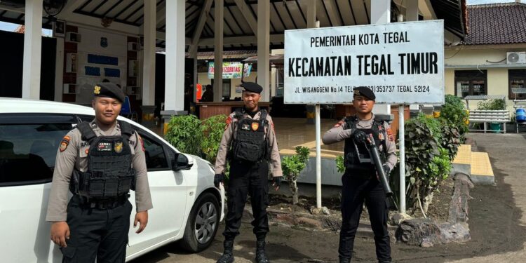 Paska Pemungutan Suara, Polisi Tingkatkan Patroli dan Pengamanan Kantor PPK di Kota Tegal
