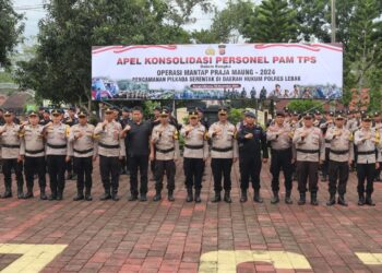 Wakapolres Lebak Pimpin Apel Konsolidasi Personil PAM TPS Pilkada Serentak 2024