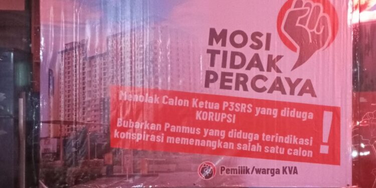 Dugaan Penyelewengan Dana Pengurus Pengelola Apartemen Kemang View Pekayon Bekasi