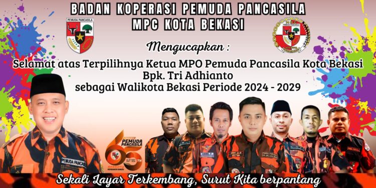 BKPP Kota Bekasi Ucapkan Selamat Kepada Tri Hadhiyanto dan Haris Bobiho