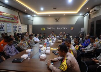 Sebagai Bentuk Kesiapsiagaan Dalam Menghadapi Bencana Alam, Polda Banten Gelar Rakor Lintas Sektotal