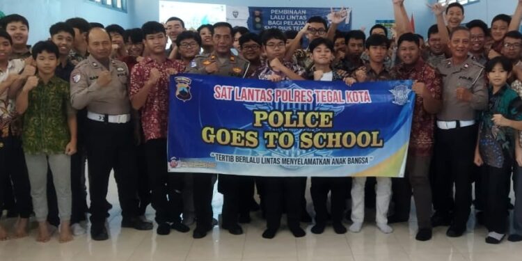Police Goes to School, Satlantas Polres Tegal Kota Ajak Pelajar Tertib Berlalu Lintas