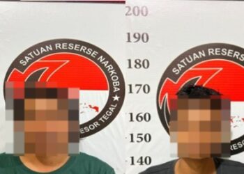 Dua Pengedar Ganja Berhasil Dibekuk Satreskoba Polres Tegal