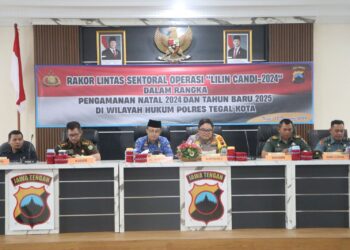 Menjelang Nataru, Polres Tegal Kota Gelar Rapat Koordinasi Lintas Sektoral