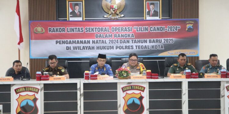 Menjelang Nataru, Polres Tegal Kota Gelar Rapat Koordinasi Lintas Sektoral