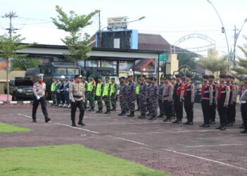 Siap Amankan Nataru, Polres Tegal Kota Adakan Upacara Gelar Pasukan