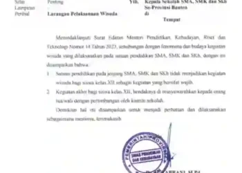 SMAN 2 Tangerang Kangkangi SE Dinsdikbud Provinsi Banten