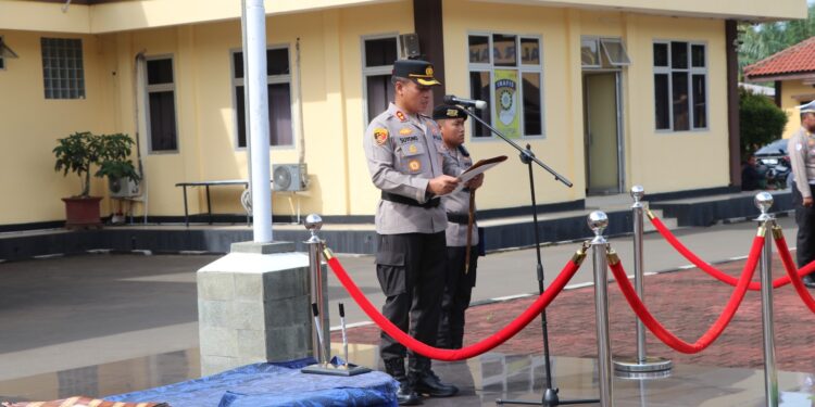Kapolres Lebak Polda Banten, Pimpin Serah Terima Jabatan Kasat Narkoba, Binmas, Kasiwas, dan Tujuh Kapolsek Jajaran
