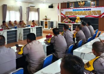 Antisipasi Awal Penyebaran PMK, Polres Tegal Kota Gelar Sosialisasi dan Pelatihan Kepada Bhabinkamtibmas