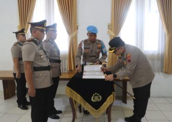 Polres Kota Tegal, Gelar Serahterima Jabatan Sejumlah Pejabat Utama