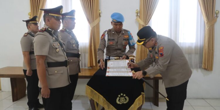 Polres Kota Tegal, Gelar Serahterima Jabatan Sejumlah Pejabat Utama