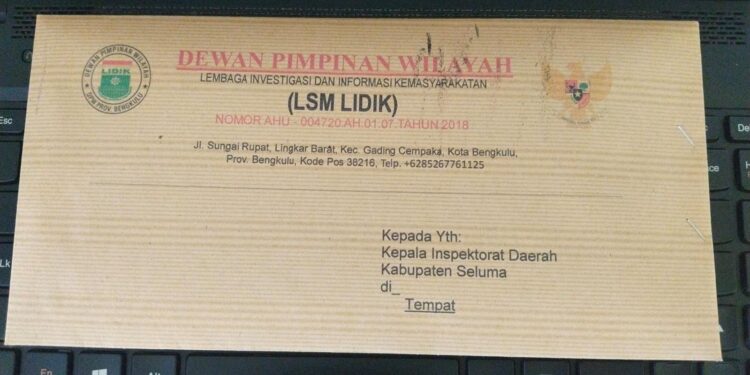 Dana Desa Padang Capo Ilir Di Soroti Lembaga Swadaya Masyarakat (LSM Lidik)