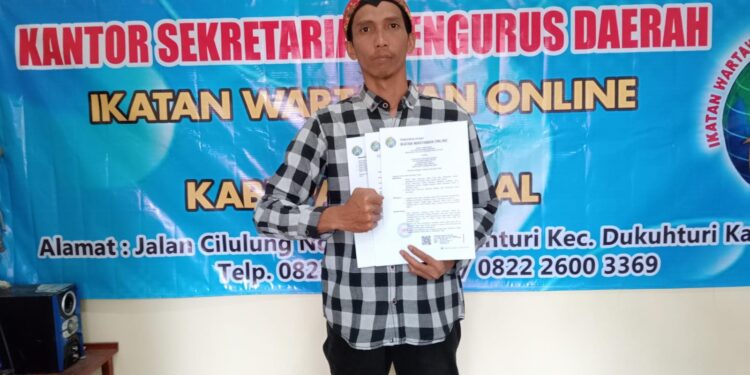 PP IWO Sahkan Achmad Sholeh Jadi Ketua Ikatan Wartawan Online Kabupaten Tegal Periode 2025 – 2030