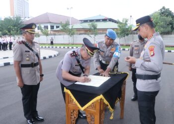 Polres Metro Tangerang Kota Gelar Sertijab dan Pisah Sambut 7 PJU dan 2 Kapolsek