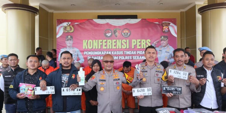 7 Pelaku Curanmor berhasil Ditangkap Jajaran Polres Serang