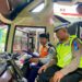 Cegah Laka Lantas, Petugas Gabungan di Kota Tegal Lakukan Ramp Check Armada Bus
