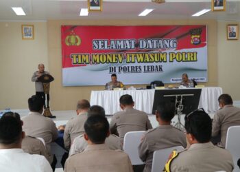 Kapolres Lebak Terima Kunjungan Tim Monev Itwasum Polri di Mapolres Lebak