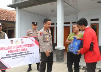 Kapolres Lebak Polda Banten Bansos Jelang Ramadan