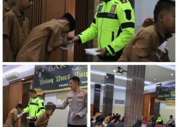 Peduli Yatim dan Piatu, Polres Metro Tangerang Kota Bakti Sosial di Yayasan Putra Asih Tangerang